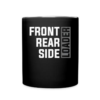 Garbage truck driver - Full Colour Mug - black - Front