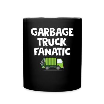 Garbage truck driver - Full Colour Mug - black - Front