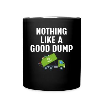 Garbage truck driver - Full Colour Mug - black - Front