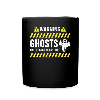Geisterjäger, Geister, Gespenster, Geisterjagd - Tasse einfarbig - Schwarz - Vorne