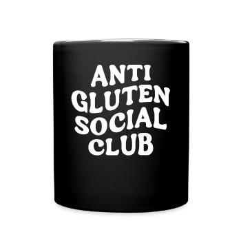 Gluten allergy, gluten-free - Full Colour Mug - black - Front