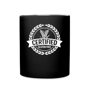 Gluten allergy, gluten-free - Full Colour Mug - black - Front