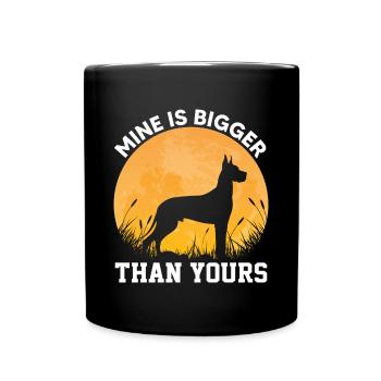 Deutsche Doggen, Deutsche Doggen - Tasse einfarbig - Schwarz - Vorne