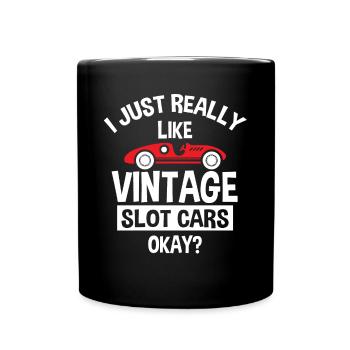 Slot car, slot car racing - Full Colour Mug - black - Front