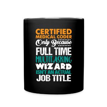 Codeur médical, programmeur - Mug uni - noir - Devant