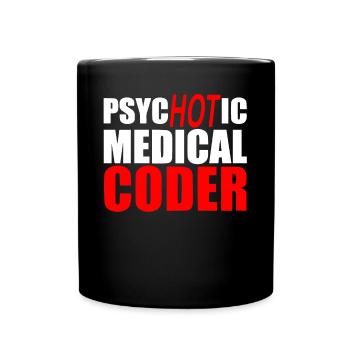 Codeur médical, programmeur - Mug uni - noir - Devant