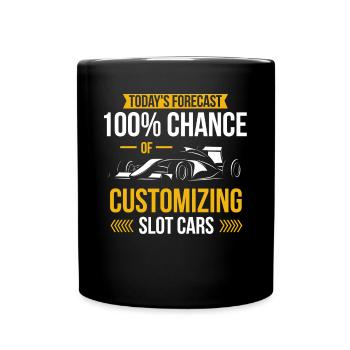 Course de voitures à sous, Voitures miniatures - Mug uni - noir - Devant