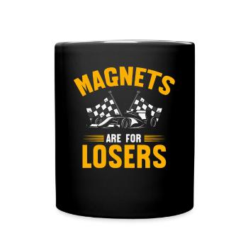 Course de voitures à sous, Voitures miniatures - Mug uni - noir - Devant