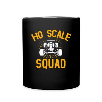 Slotcar-Rennen, Miniaturautos - Tasse einfarbig - Schwarz - Vorne