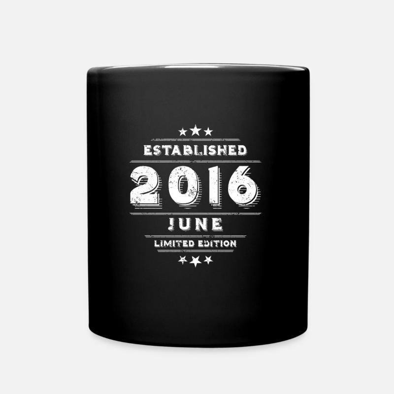 Geburtstag im Juni 2016 - June - Tasse einfarbig - Schwarz