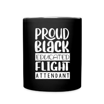 Flugbegleiter, Für Flugbegleiter, Flugbegleiter - Tasse einfarbig - Schwarz - Vorne