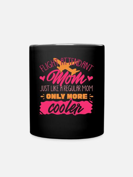 Flugbegleiter, Für Flugbegleiter, Flugbegleiter - Tasse einfarbig - Schwarz