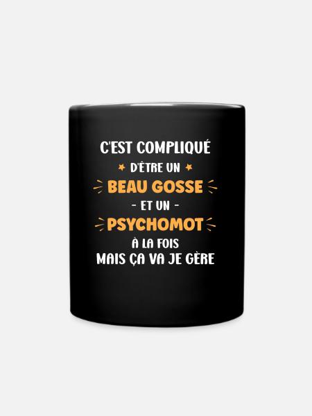 Homme Psychomot - Mug uni - noir
