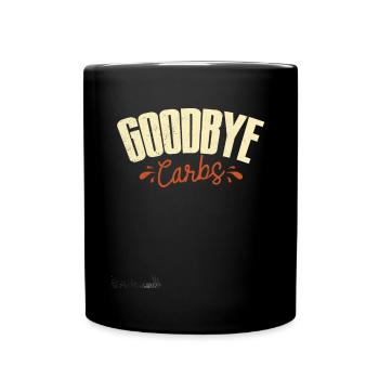 Keto diet, carbohydrate-free diet, keto - Full Colour Mug - black - Front
