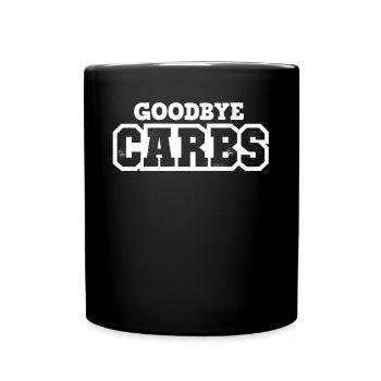 Keto diet, carbohydrate-free diet, keto - Full Colour Mug - black - Front