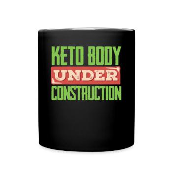 Keto diet, carbohydrate-free diet, keto - Full Colour Mug - black - Front