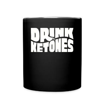 Keto diet, carbohydrate-free diet, keto - Full Colour Mug - black - Front