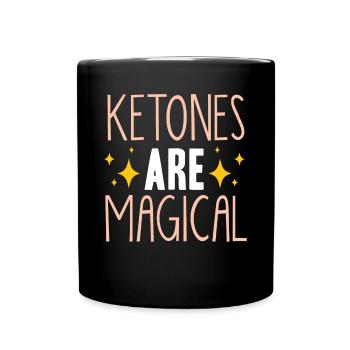 Keto diet, carbohydrate-free diet, keto - Full Colour Mug - black - Front