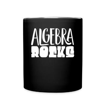 Algebra, Analysis, Science, Mathematics - Full Colour Mug - black - Front