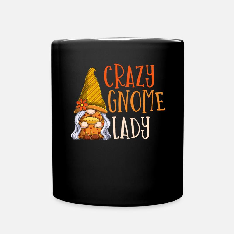Gnome - Gnome Collecting - Gnome Collector - Mug uni - noir