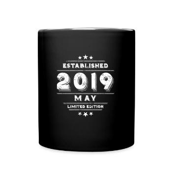 Birthday in May 2019 - May - Full Colour Mug - black - Front