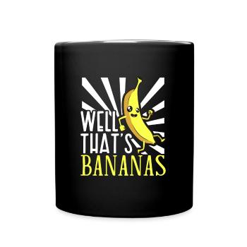 Well thats bananas - Banana - Full Colour Mug - black - Front