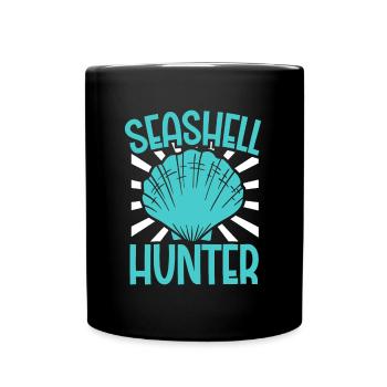 Seashell Hunter - Mussels - Full Colour Mug - black - Front