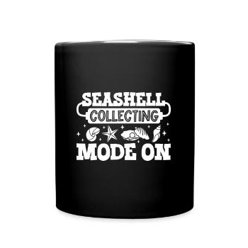 Mode de collecte de coquillages activé - Collecte de coquillages - Mug uni - noir - Devant