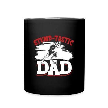 Best dad with prosthetic leg - Full Colour Mug - black - Front