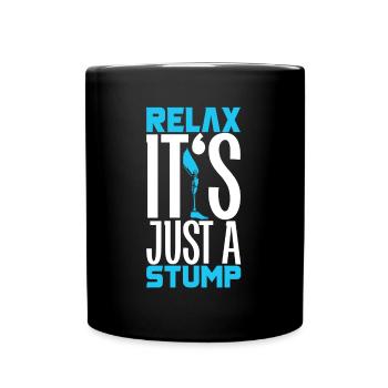 Leg prosthesis - Full Colour Mug - black - Front