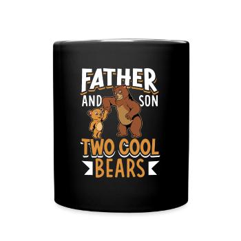 Cool Bears - Father and Son - Full Colour Mug - black - Front