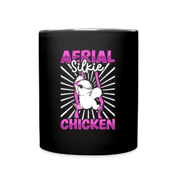 Aerial Silks - Aerial Silkie Chicken - Tasse einfarbig - Schwarz - Vorne