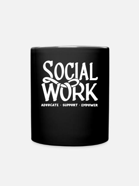 Sozialarbeiter - Tasse einfarbig - Schwarz