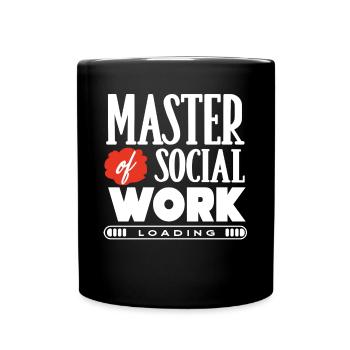Sozialarbeiter - Tasse einfarbig - Schwarz - Vorne