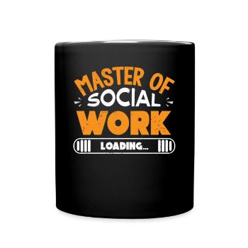Sozialarbeiter - Tasse einfarbig - Schwarz - Vorne