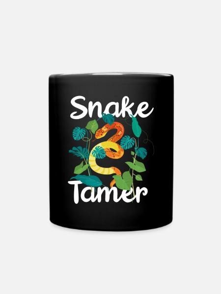 Snake, reptile - snakes - Full Colour Mug - black