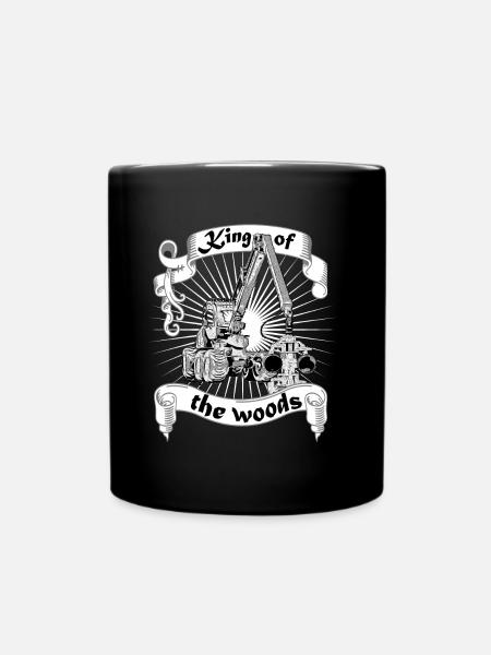 Roi des bois Cueilleur Menuisier forestier - Mug uni - noir