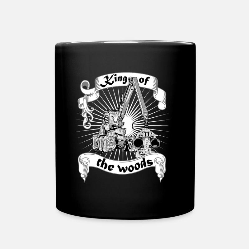 Roi des bois Cueilleur Menuisier forestier - Mug uni - noir