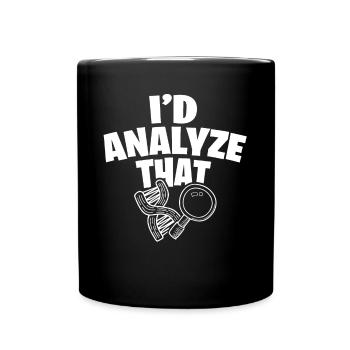 Costume de médecin légiste - Mug uni - noir - Devant