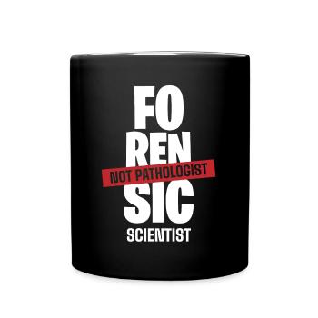 Costume de médecin légiste - Mug uni - noir - Devant