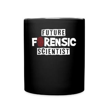 Costume de médecin légiste - Mug uni - noir - Devant
