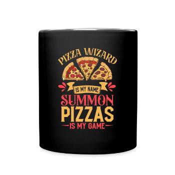 Pizza Wizard est mon nom - Pizza Baker - Mug uni - noir - Devant
