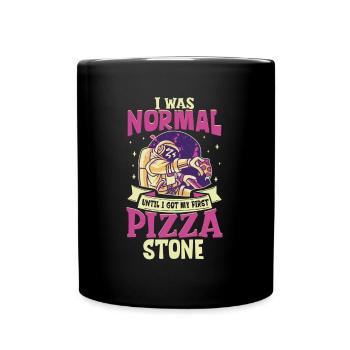 Pizza Stone - Pizza Baker - Full Colour Mug - black - Front