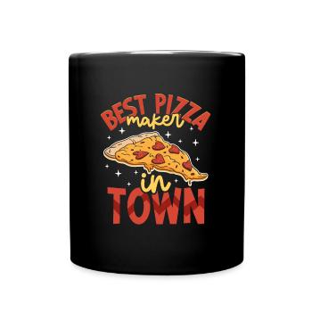 Best pizza baker of the Stast- Pizza Baker - Full Colour Mug - black - Front