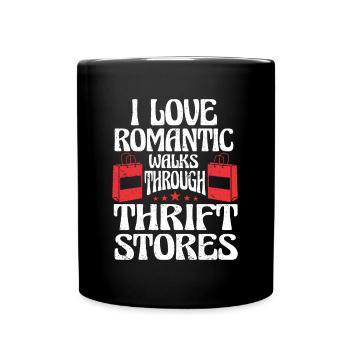 Secondhand Laden Hofverkauf Geschenk Thrifting - Tasse einfarbig - Schwarz - Vorne