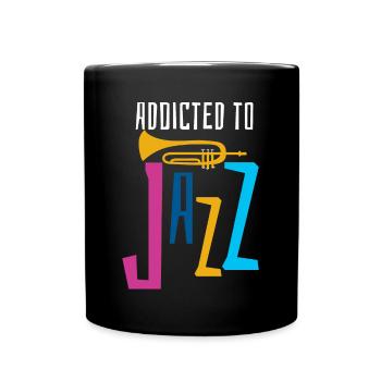 Musique jazz - Musiciens de jazz - Mug uni - noir - Devant