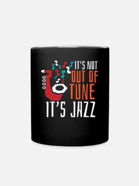 Jazzmusik - Jazzmusiker - Tasse einfarbig - Schwarz
