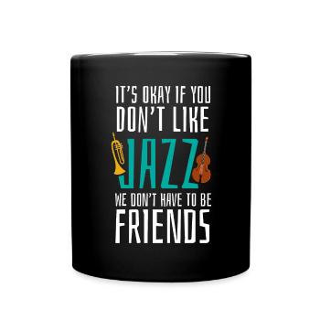 Musique jazz - Musiciens de jazz - Mug uni - noir - Devant