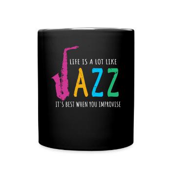 Musique jazz - Musiciens de jazz - Mug uni - noir - Devant