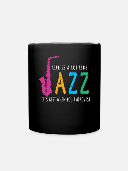 Musique jazz - Musiciens de jazz - Mug uni - noir